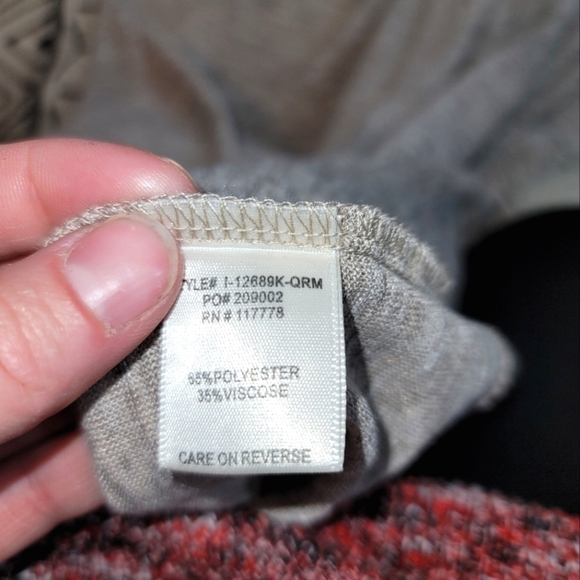 LOVESTITCH FLORAL CUTOUT DETAIL BEIGE DUSTER CARDIGAN W POCKETS, SZ SMALL - Picture 12 of 15